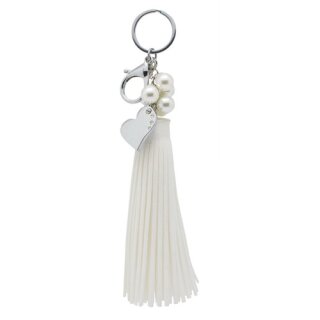 Schlüsselanhänger "Glamour" mit Perlen und Anhänger
