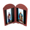 Bogen Doppelrahmen "Heilige" 15x13,5 cm
