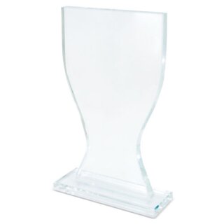 Glastrophäe "Pokal" 12x18,5cm
