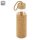 Glasflasche mit Korkhülle & Bambusverschluss 500ml