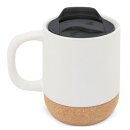 Keramik-Tasse "Kork" mit Deckel 420ml