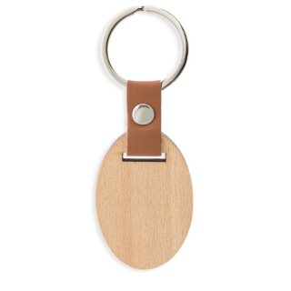Ovaler Schlüsselanhänger Holz "Cavanna"