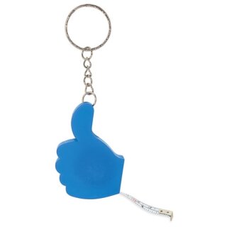 Schlüsselanhänger mit Maßband "Thumb-up"