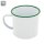 Emaille-Tasse "Retro" mit verstärktem Rand 350ml (grün)