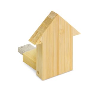 Bambus USB Stick "Haus" 32GB