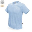 T-Shirt aus recycelter Baumwolle blau