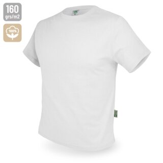 Baumwoll T-Shirt "Basic" weiß XXXL
