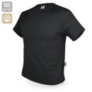 Baumwoll T-Shirt "Basic" schwarz XXXL